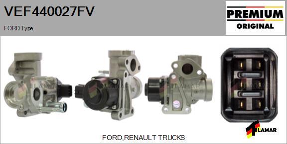FLAMAR VEF440027FV - Клапан повернення ОГ avtolavka.club