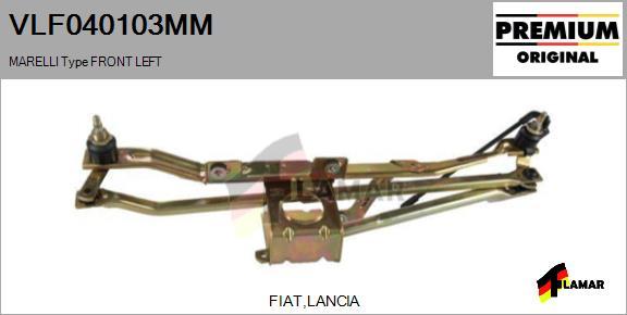 FLAMAR VLF040103MM - Система тяг і важелів приводу склоочисника avtolavka.club