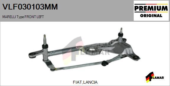 FLAMAR VLF030103MM - Система тяг і важелів приводу склоочисника avtolavka.club