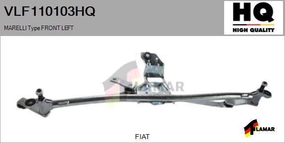 FLAMAR VLF110103HQ - Система тяг і важелів приводу склоочисника avtolavka.club