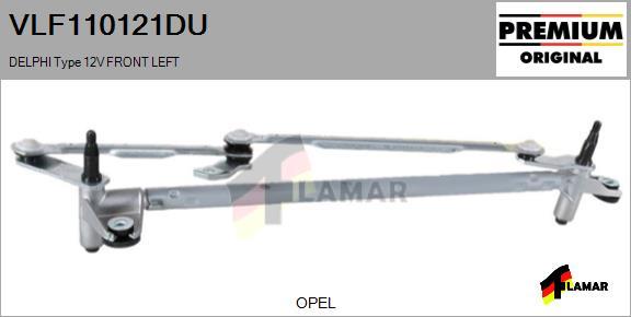 FLAMAR VLF110121DU - Система тяг і важелів приводу склоочисника avtolavka.club