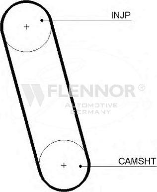 Flennor 4099 - Ремінь ГРМ avtolavka.club