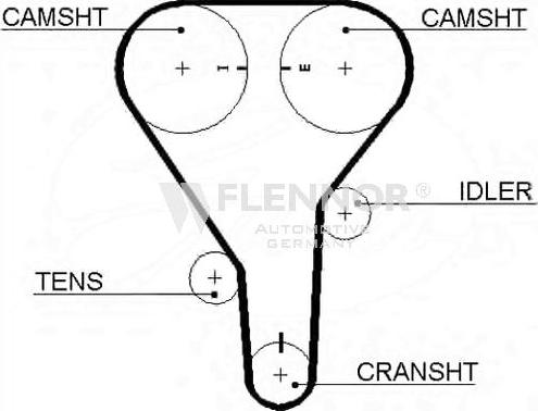 Flennor 4230V - Ремінь ГРМ avtolavka.club