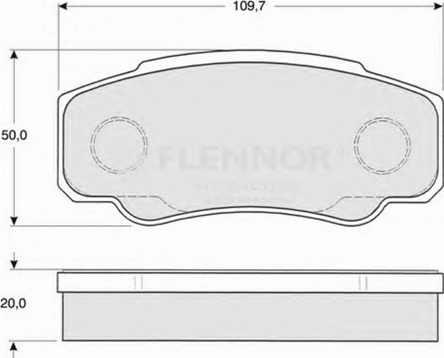 Flennor FB210487 - Гальмівні колодки, дискові гальма avtolavka.club