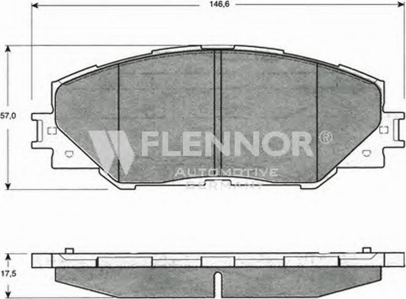 Flennor FB210744 - Гальмівні колодки, дискові гальма avtolavka.club