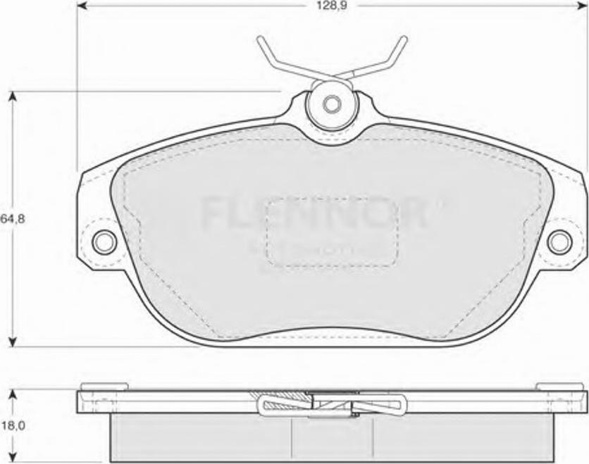 Flennor FB211300 - Гальмівні колодки, дискові гальма avtolavka.club