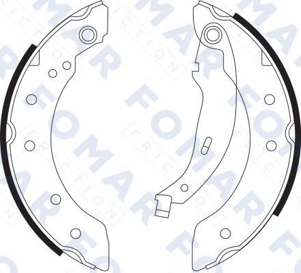 FOMAR Friction FO 9098 - Комплект гальм, барабанний механізм avtolavka.club