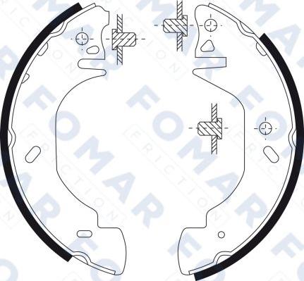 FOMAR Friction FO 9093 - Комплект гальм, барабанний механізм avtolavka.club