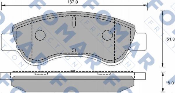 FOMAR Friction FO 906181 - Гальмівні колодки, дискові гальма avtolavka.club