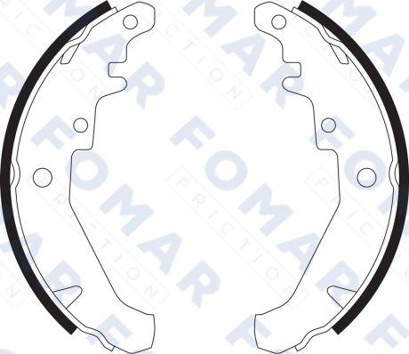 FOMAR Friction FO 9067 - Комплект гальм, барабанний механізм avtolavka.club