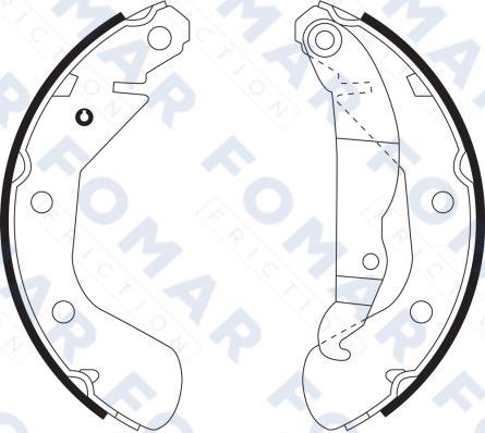 FOMAR Friction FO 9100 - Комплект гальм, барабанний механізм avtolavka.club