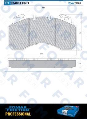 FOMAR Friction FO 934081 - Гальмівні колодки, дискові гальма avtolavka.club