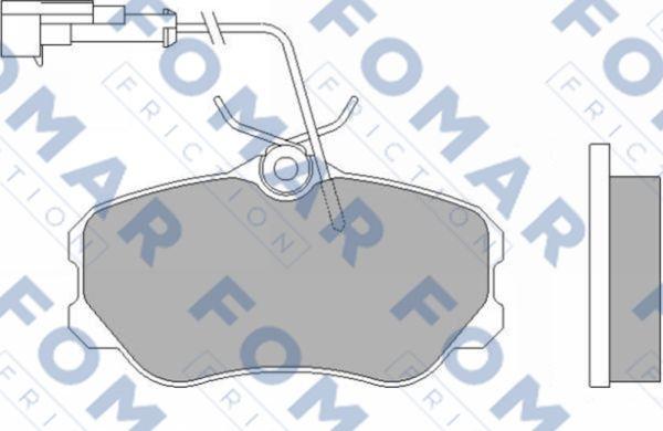 FOMAR Friction FO 455881 - Гальмівні колодки, дискові гальма avtolavka.club