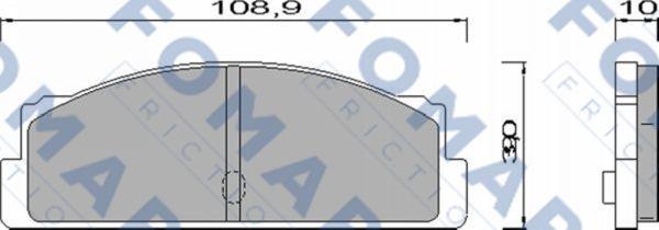 FOMAR Friction FO 451585 - Гальмівні колодки, дискові гальма avtolavka.club