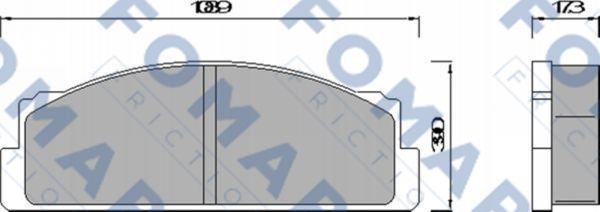 FOMAR Friction FO 452084 - Гальмівні колодки, дискові гальма avtolavka.club