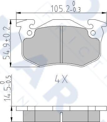 FOMAR Friction FO 428281 - Гальмівні колодки, дискові гальма avtolavka.club