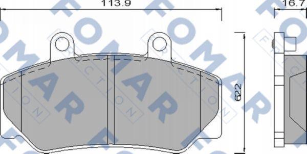 FOMAR Friction FO 473981 - Гальмівні колодки, дискові гальма avtolavka.club