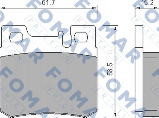 FOMAR Friction FO 639281 - Гальмівні колодки, дискові гальма avtolavka.club
