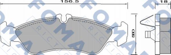 FOMAR Friction FO 627781 - Гальмівні колодки, дискові гальма avtolavka.club