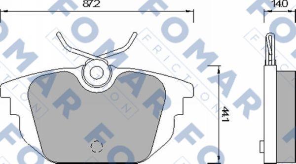 FOMAR Friction FO 677581 - Гальмівні колодки, дискові гальма avtolavka.club