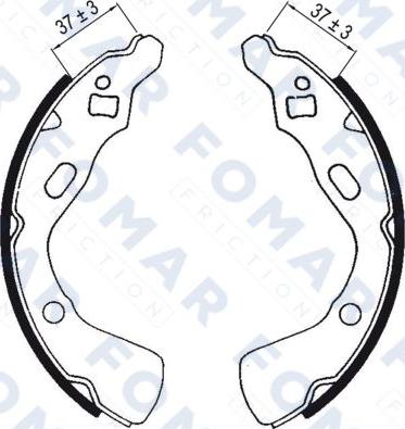 FOMAR Friction FO 0527 - Комплект гальм, барабанний механізм avtolavka.club