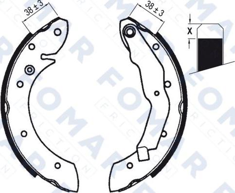 FOMAR Friction FO 0579 - Комплект гальм, барабанний механізм avtolavka.club