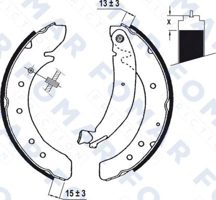 FOMAR Friction FO 0620 - Комплект гальм, барабанний механізм avtolavka.club