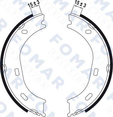 FOMAR Friction FO 0160 - Комплект гальм, барабанний механізм avtolavka.club