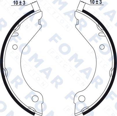 FOMAR Friction FO 0314 - Комплект гальм, барабанний механізм avtolavka.club