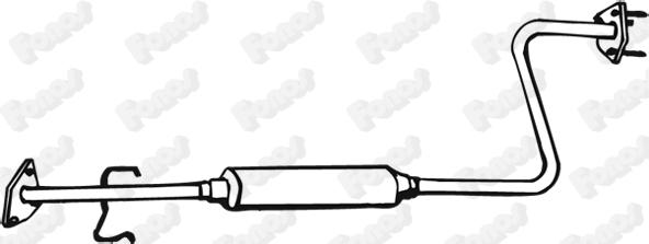 Fonos 615247 - Середній глушник вихлопних газів avtolavka.club