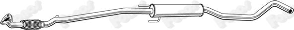 Fonos 617874 - Середній глушник вихлопних газів avtolavka.club