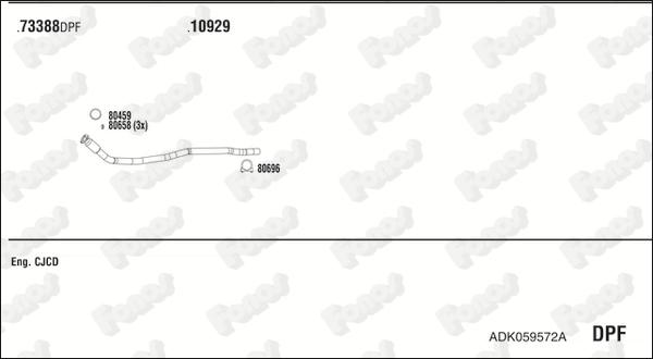 Fonos ADK059572A - Система випуску ОГ avtolavka.club