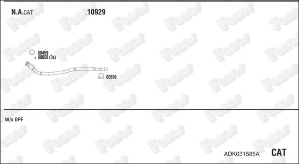 Fonos ADK031585A - Система випуску ОГ avtolavka.club