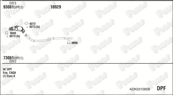 Fonos ADK031585B - Система випуску ОГ avtolavka.club