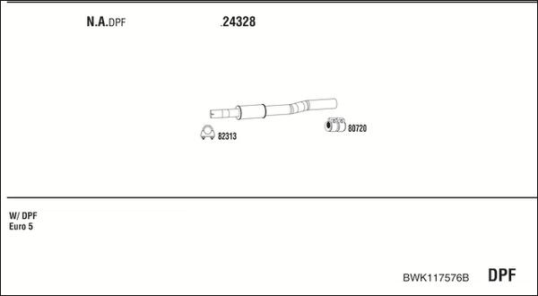 Fonos BWK117576B - Система випуску ОГ avtolavka.club