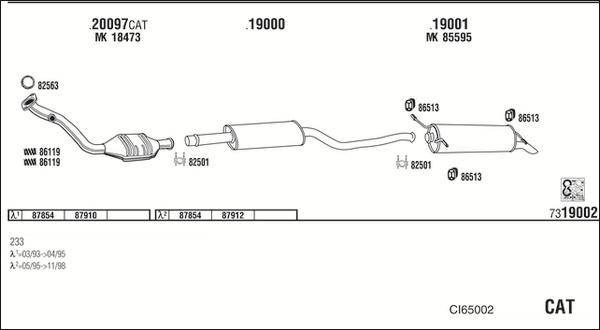 Fonos CI65002 - Система випуску ОГ avtolavka.club