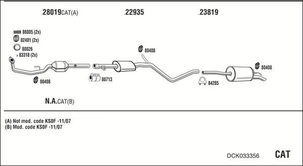 Fonos DCK033356 - Система випуску ОГ avtolavka.club