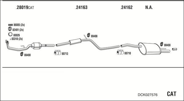 Fonos DCK027576 - Система випуску ОГ avtolavka.club