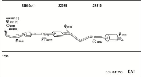 Fonos DCK124173B - Система випуску ОГ avtolavka.club