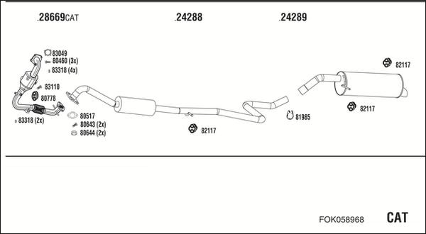 Fonos FOK058968 - Система випуску ОГ avtolavka.club