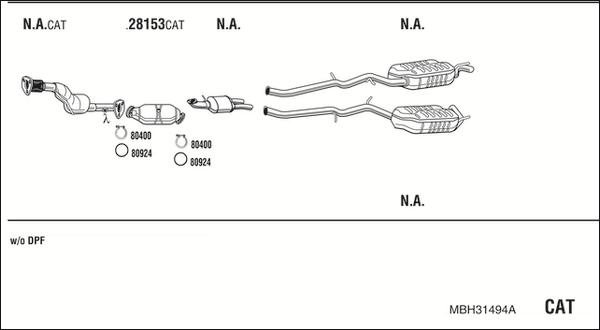 Fonos MBH31494A - Система випуску ОГ avtolavka.club