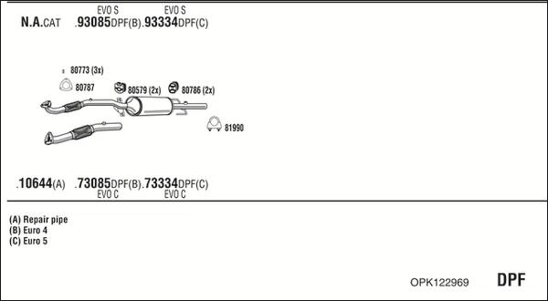 Fonos OPK122969 - Система випуску ОГ avtolavka.club