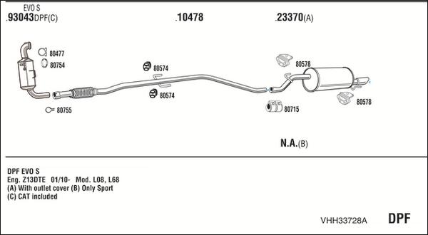 Fonos VHH33728A - Система випуску ОГ avtolavka.club