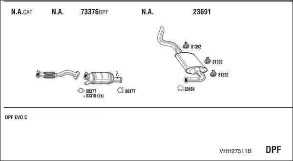 Fonos VHH27511B - Система випуску ОГ avtolavka.club