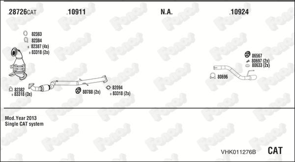 Fonos VHK011276B - Система випуску ОГ avtolavka.club