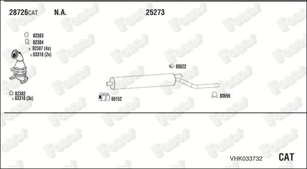 Fonos VHK033732 - Система випуску ОГ avtolavka.club