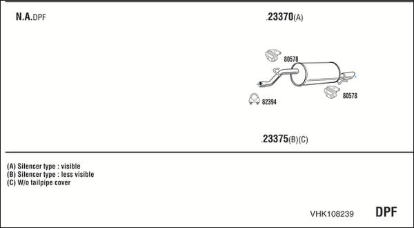 Fonos VHK108239 - Система випуску ОГ avtolavka.club