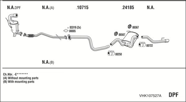 Fonos VHK107527A - Система випуску ОГ avtolavka.club