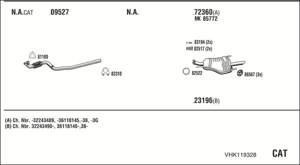 Fonos VHK119328 - Система випуску ОГ avtolavka.club