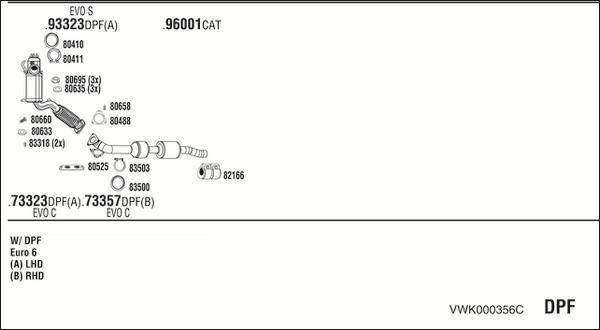 Fonos VWK000356C - Система випуску ОГ avtolavka.club